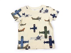 Name It almond milk airplane print t-shirt